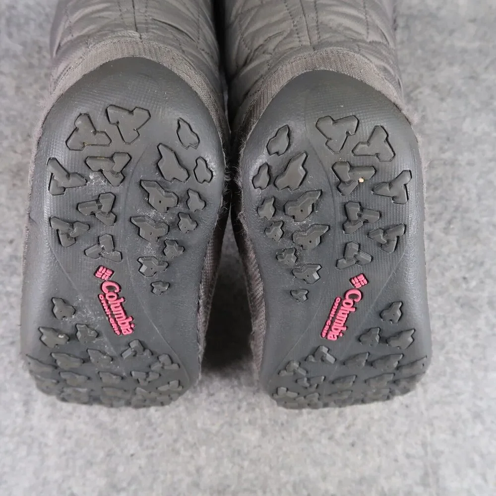 Columbia Shoes Youth 5 Boots Winter Snow Minx Waterproof Lace Up Insulated Grey